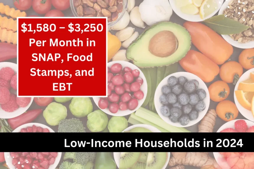 1,580 3,250/Month in SNAP, Food Stamps, and EBT for